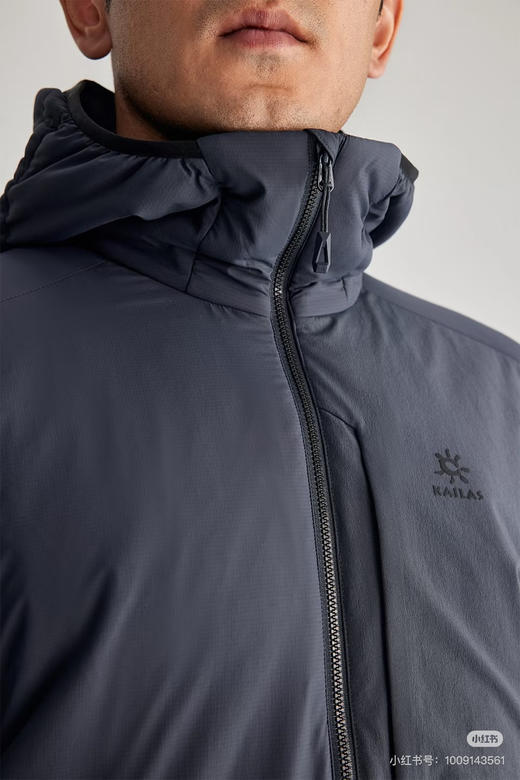 【秒杀价已调 直接拍】2款棉衣 凯乐石 男士轻薄立领款和连帽款 2款 防水的 运动棉服 轻巧 保暖 柔软 防水 商品图13