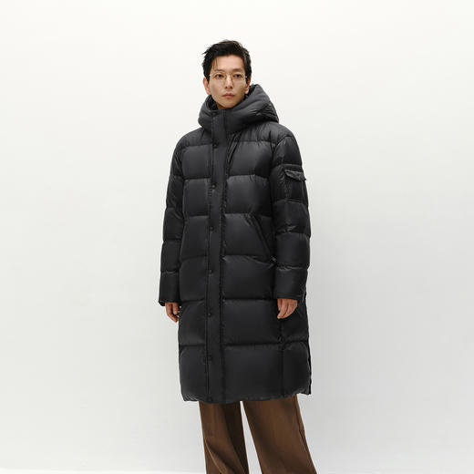 森马羽绒服男冬装90绒子鹅绒服加厚防泼水抗静电长款连帽外套户外 商品图2