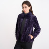 EITIE爱特爱柔紫色短款高贵优雅保暖皮草大衣8093719 商品缩略图2