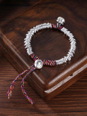 子佩集S925银【事事如意】手链【TSB0002-2】纯银钱串手链腰缠万贯盘缠盘缠2409