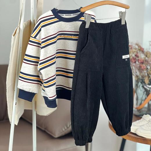 男童裤子冬季儿童加绒长裤女童加厚保暖裤小童灯笼裤大童灯芯绒裤 商品图1