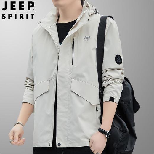 JEEP SPIRIT 春秋款男士时尚休闲夹克冲锋衣外套 JC7392 商品图3