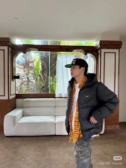 D112738时尚百搭连帽棉衣外套男女同款冬季保暖棉服 商品图9