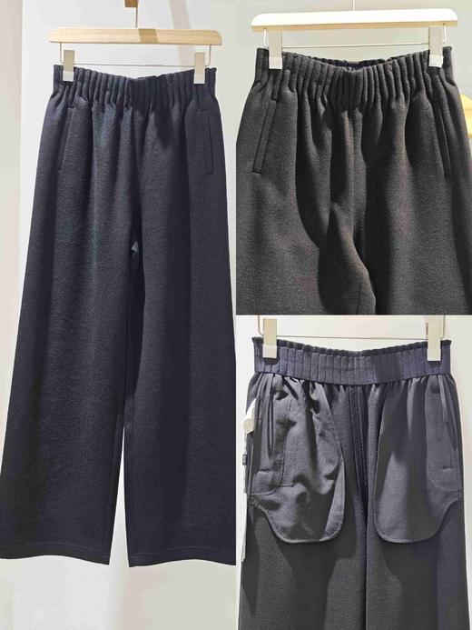 58J651羊毛羊绒直筒裤 商品图0