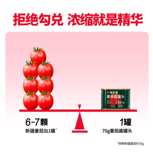 【番时番】新疆番茄酱罐头 星级大厨提味的秘密神器 小罐70g 一次一罐更方便 商品图5