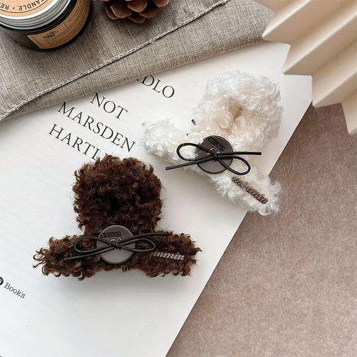 精致纽扣皮结卷毛抓抓夹-纪念日百货门店同款167748758 商品图4