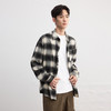 GXG男装25秋季潮流休闲格纹复古简约宽松舒适男式翻领长袖衬衫K&C 商品缩略图2