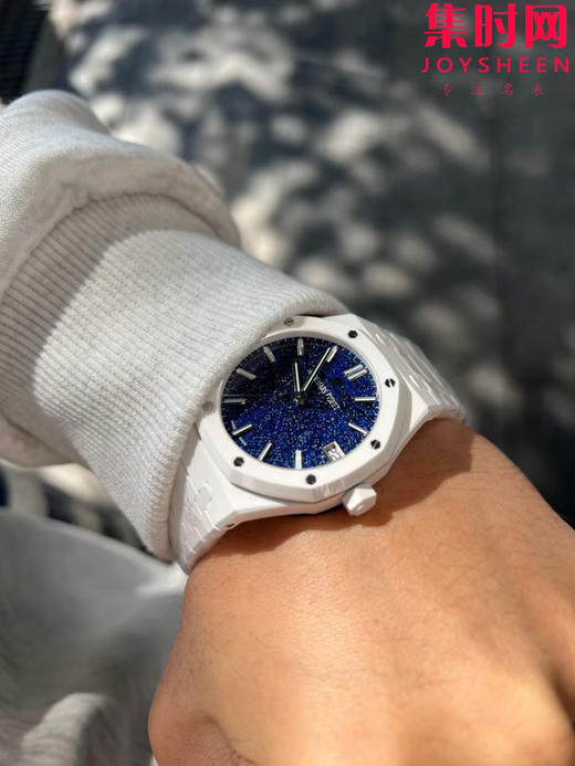 爱彼 APS皇家橡树15500系列 皇家橡树全陶瓷 15500陶瓷壳 白陶瓷 星空盘 男士腕表 新到货，凭借陶瓷材质与Cal.4302一体机 商品图6