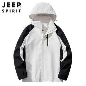 JEEP SPIRIT 秋冬款男士时尚休闲夹克户外冲锋衣外套男JC7288