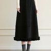 「高货sh」全新升级【铂金会员220/天猫289/差价69】(10142)洛诗琳醋酸羊毛混纺半身裙2025秋冬高腰木耳边加厚A字伞裙 商品缩略图0