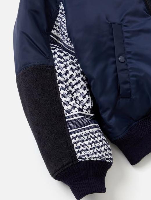 D112701暗黑先锋联名来袭！棒球领拉链加棉夹克外套 商品图7