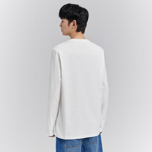 GXG男装【100棉】25春季时尚卡通小狗圆领男式休闲长袖T恤K&C 商品图2