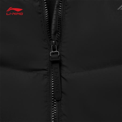 李宁男子防泼水保暖鸭绒长羽绒服AYMV213 商品图6