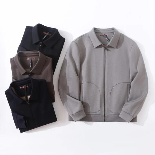 意式臻贵美学 商务行政系列 羊毛针织翻领鹅绒夹克 商品图2