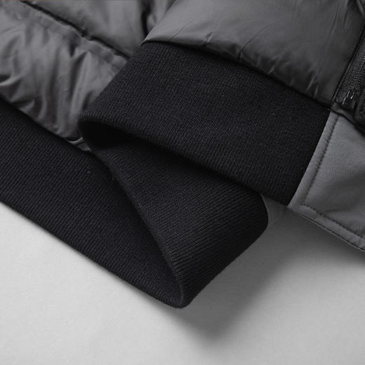 【可拆卸帽 一衣两穿】罗蒙冬季保暖连帽羽绒服抽绳款羽绒服男士袖口侧边带口袋时尚厚款羽绒外套 商品图8