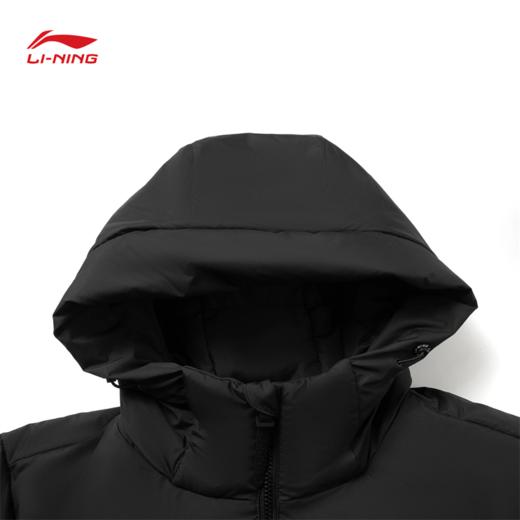 李宁男子防泼水保暖鸭绒长羽绒服AYMV213 商品图2