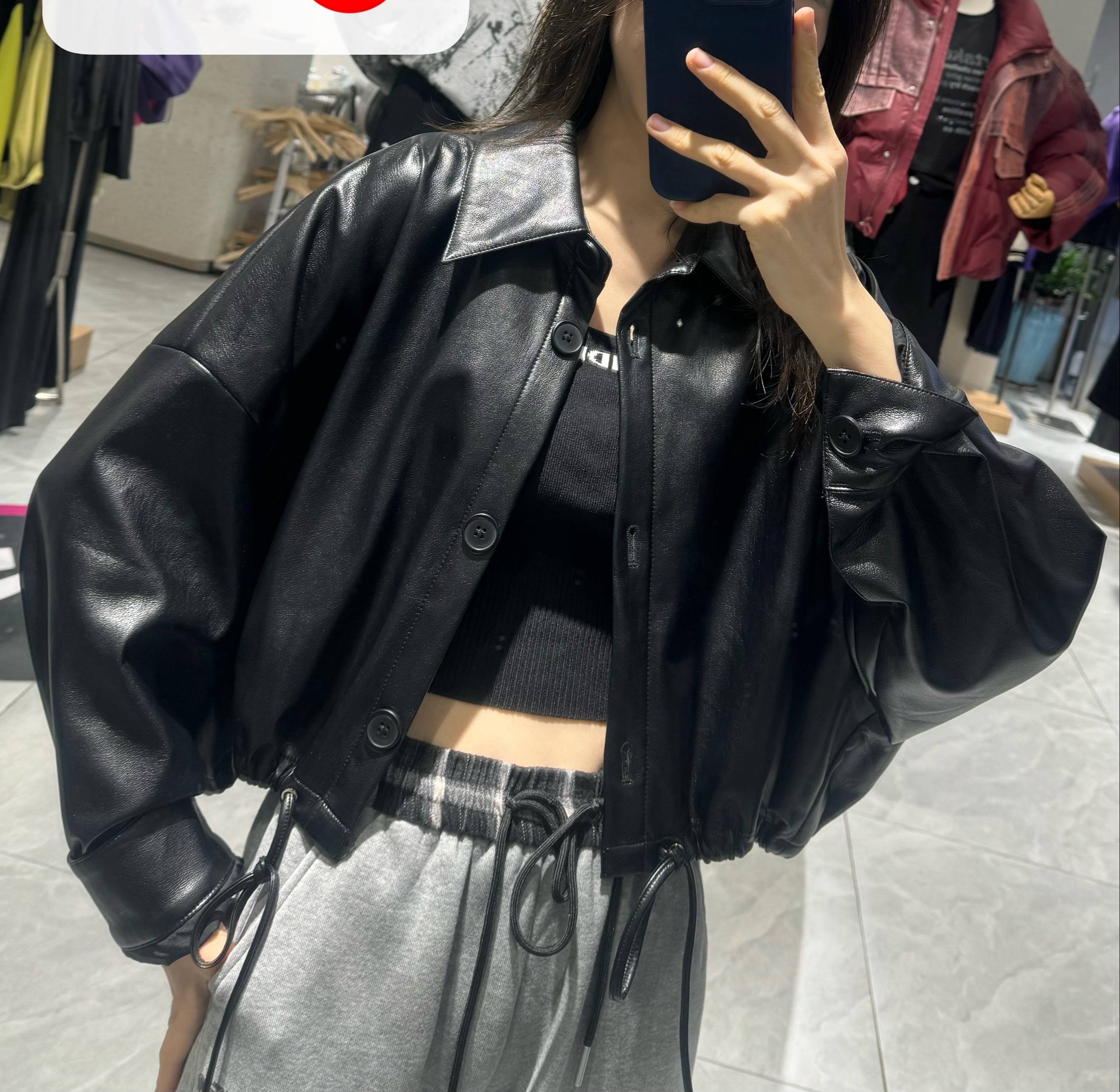 NC下摆抽绳机车外套51012冬季012584201014