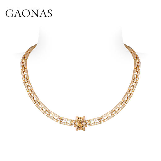 GAONAS 时尚贵气百搭金色项链11604XW 商品图0