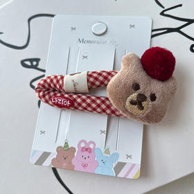 草莓小熊镂空夹发夹-纪念日百货门店同款167747801