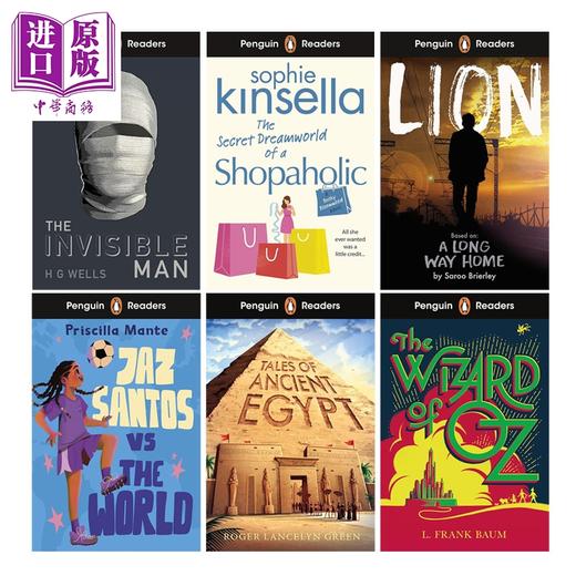 【中商原版】企鹅阅读分级读物 共6册 Penguin Readers 英文原版儿童分级阅读 绿野仙踪Wizard of Oz 古埃及传说 隐形人 商品图0
