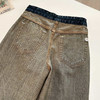 Moco原单去标复古水洗缝线前移牛仔裤112707 商品缩略图13