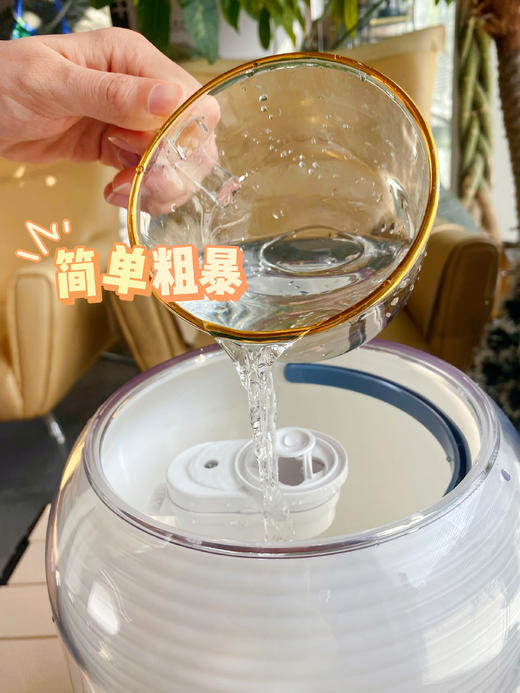 💥花粉福利【柔雾加湿器】氛围灯3档亮度、加湿、时间，水容量3L，1台=加湿器+氛围灯+香薰机，顶盖注水，机身可视水位，抑菌水箱，细腻风雾自动断电保护，静音安睡不扰质感天花板 商品图4