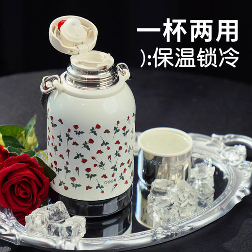 GOOM 格沫一桶江山保温壶 900ml大容量 四季可用 一杯两用 商品图4
