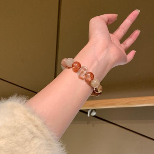 ARSIS｜晶石系列 正财鸿运·千层幽灵红胶花串珠手链 商品图4