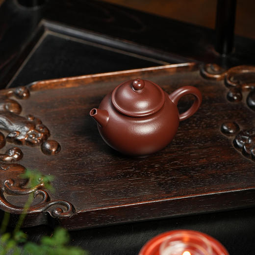 龙德堂陶艺 汤宣武制《圣珠》原矿紫袍玉砂 130cc 库存请咨询客服 商品图1