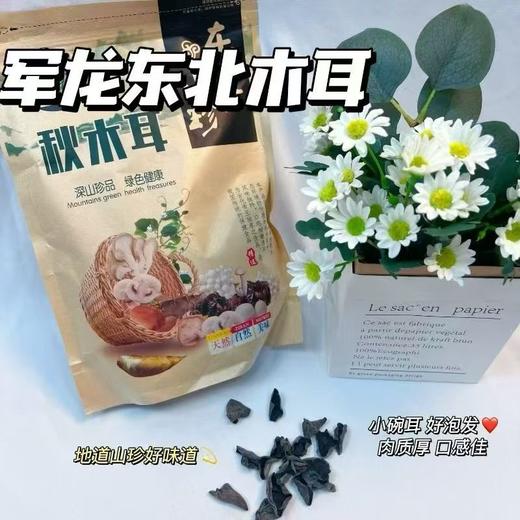 【甄选】正宗东北椴树秋木耳肉厚无硬结易泡发脆嫩好吃500g/袋 商品图1