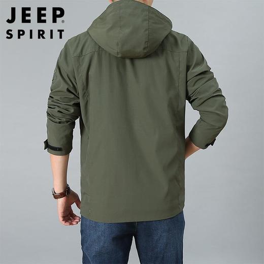 JEEP SPIRIT秋季夹克户外薄款休闲冲锋衣宽松外套男HL8111A 商品图4
