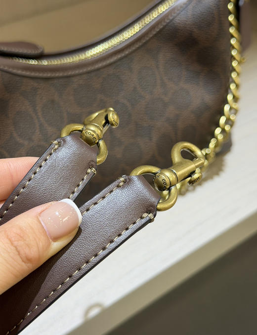 蔻驰Coac* Juliet枫叶棕封神腋下包单肩包112701 商品图10