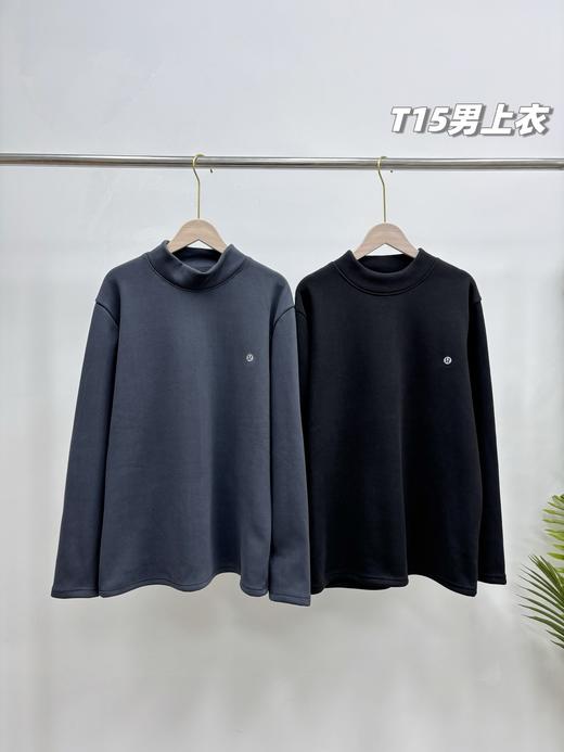 D112739一包2件！2025冬季新款男士羊羔糯米绒保暖加厚打底衫 商品图0