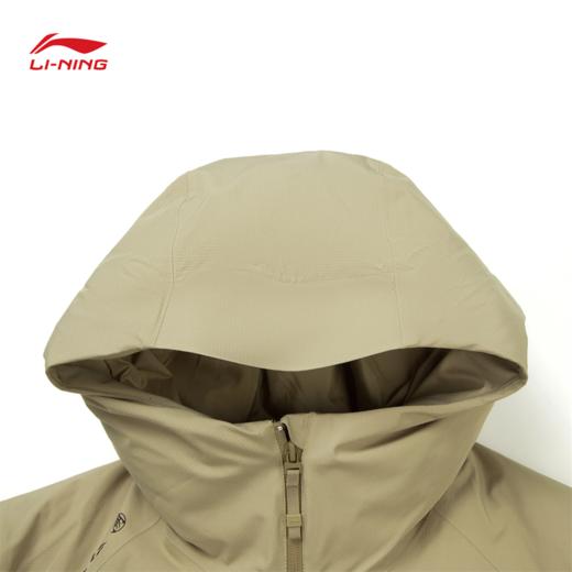 李宁户外CF溯万龙甲冲锋羽绒服黑龘男子反光防风防泼水宽松鸭绒冲锋羽绒服AYMV159 商品图6