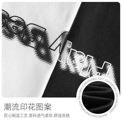 GXG男装【网点字倒影】25春季时尚创意字母圆领男式纯棉长袖T恤K&C 商品图4