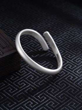 【心灵交汇】子佩集S999银手工手镯原创设计【55035120】2407