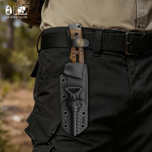 汉道新款洛克DC53钢PEI手柄版高硬度生存刀户外露营手把肉小刀 商品图7