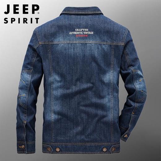 JEEP SPIRIT牛仔外套潮牌街头秋潮流夹克男牛仔衣时尚HL1621 商品图3