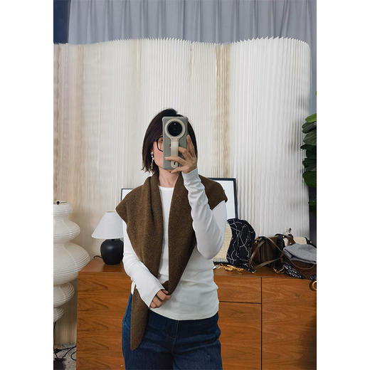 【贝拉推荐】珍珠羊绒打底长袖T   面膜T 第二层肌肤 秋冬打底神T 山羊绒 + 珍珠纤维 吸湿发热 版型好穿到爆！ 商品图8