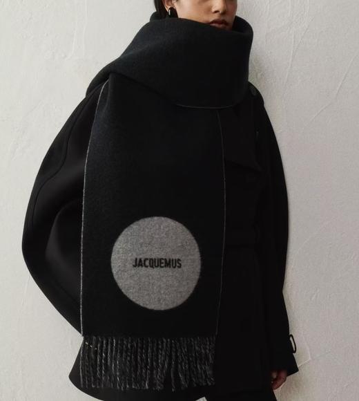 中性款针织流苏围巾he 商品图2