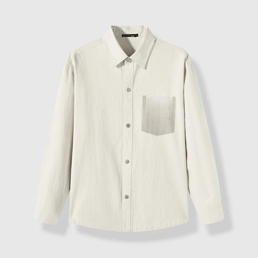 GXG男装【含莱赛尔】25秋季日系复古工装休闲翻领男式长袖衬衫K&C 商品图4