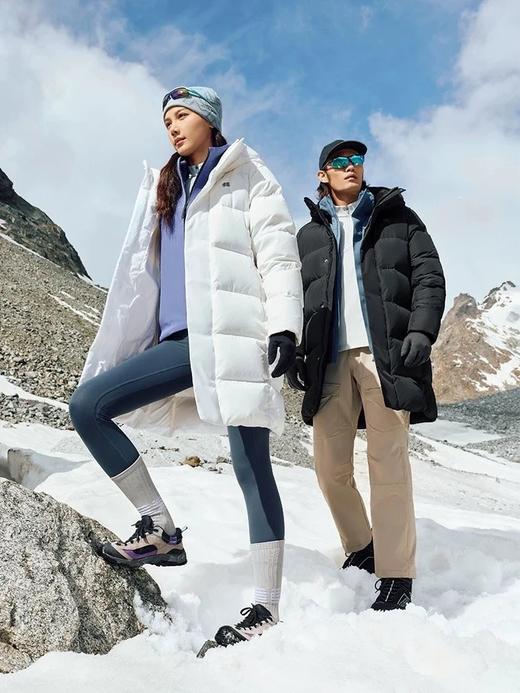 一店k （80%鹅绒 充绒量259克+）25ss新款！🌲🌲情侣款中长连帽面包羽绒服 商品图0