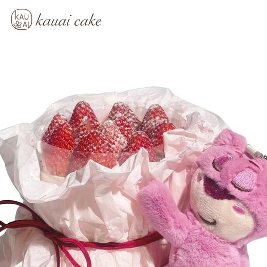 烤爱【草莓季】·草莓熊花束·草莓蛋糕 小熊生日蛋糕系列 下午茶聚会生日节日【仅限深圳同城配送】 商品图3