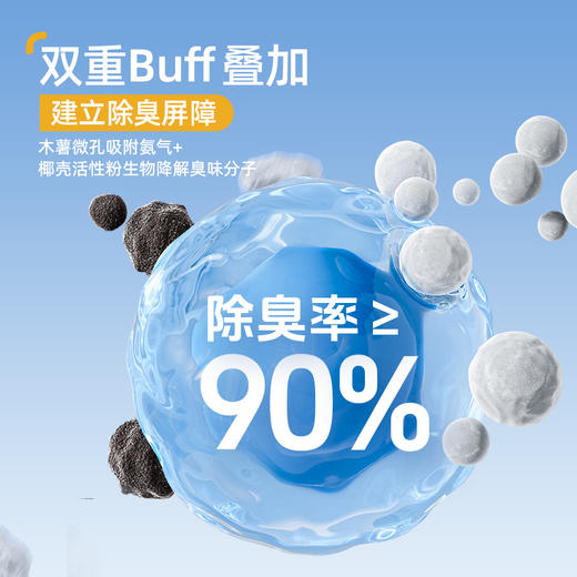 严选 | 富益生椰壳木薯猫砂 2.5kg/袋 除臭砂防臭无尘膨润土不沾底植物椰壳混合豆腐猫砂 商品图2