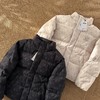 D112720冬季2025新款满印老花男女复古老花羽绒服外套 商品缩略图1
