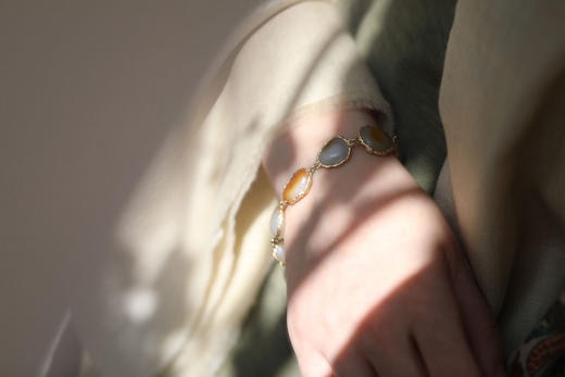 和田玉籽料手链 商品图5