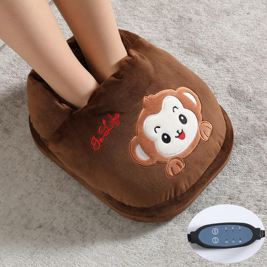 暖脚宝插电热烘脚器冬天保暖捂脚垫宿舍卡通毛绒暖足脚垫暖脚神器 商品图3