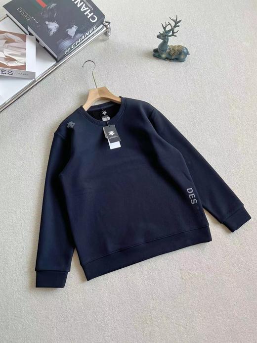 D112708新款2025冬季运动圆领套头加绒卫衣男款 商品图2