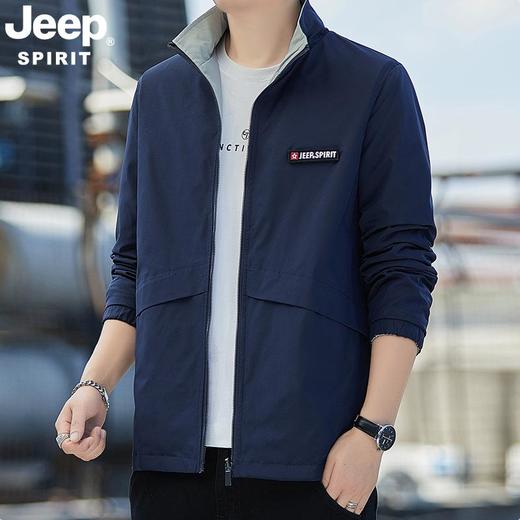 JEEP SPIRIT 秋冬款 男士潮流休闲时尚立领夹克外套 JC7618 商品图0