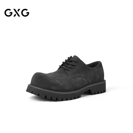 GXG通勤男鞋时尚休闲德比鞋正装时尚增高大头皮鞋 商品图1